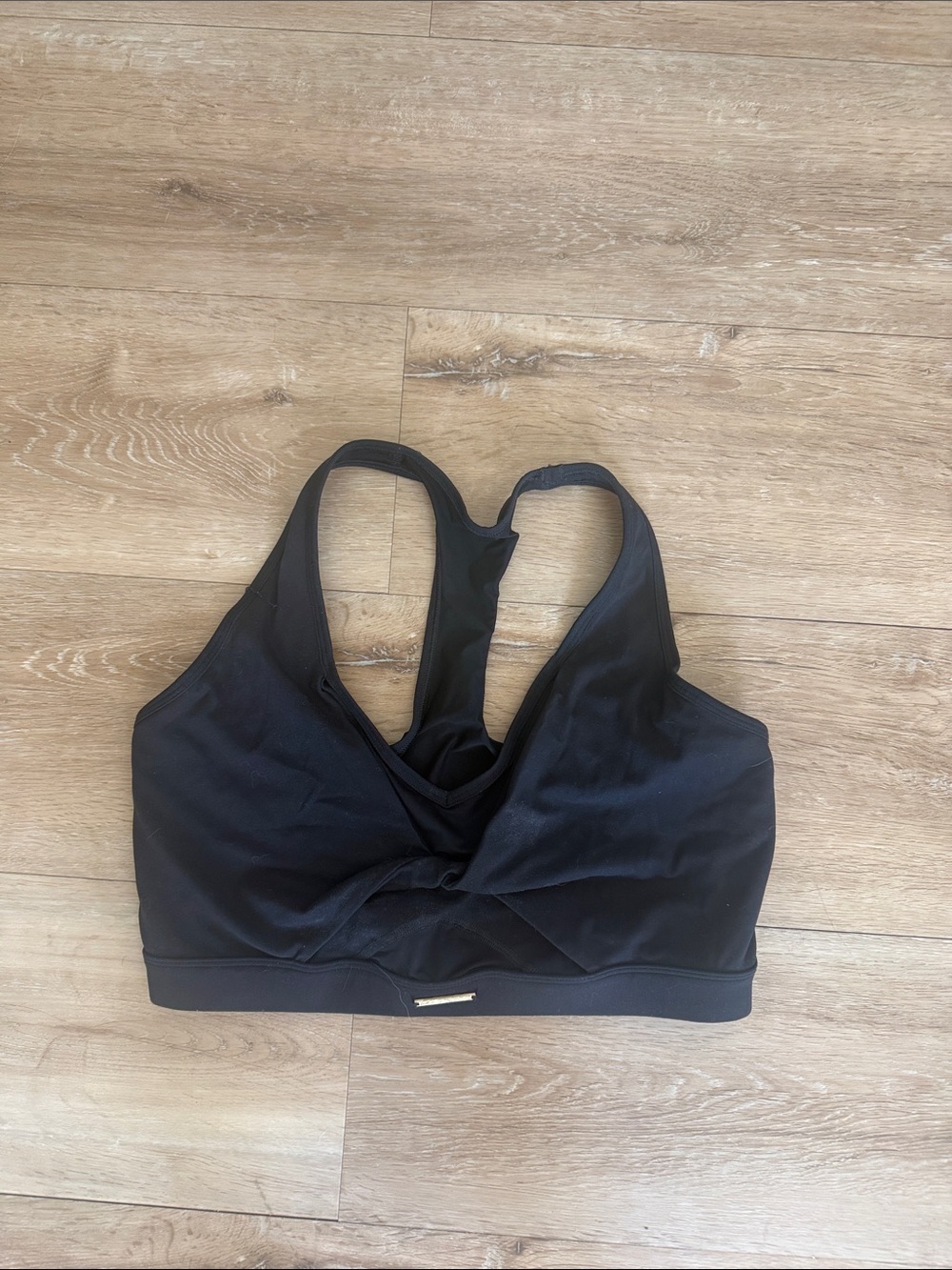 Gymshark Black Racerback Sports Bra